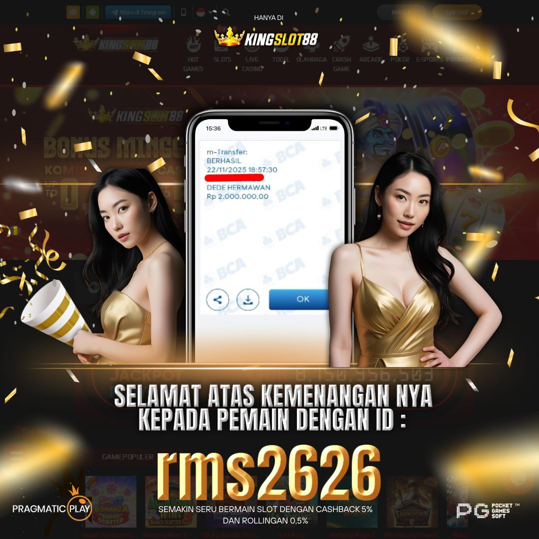 SELAMAT ATAS KEMENANGANNYA UNTUK ID : rms2626